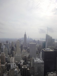 View from The Top of the Rock Observation Deck.