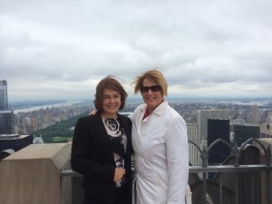 Margaret Scott and Mary Farrell, Senior Director - Sales, Top of The Rock Observation Deck